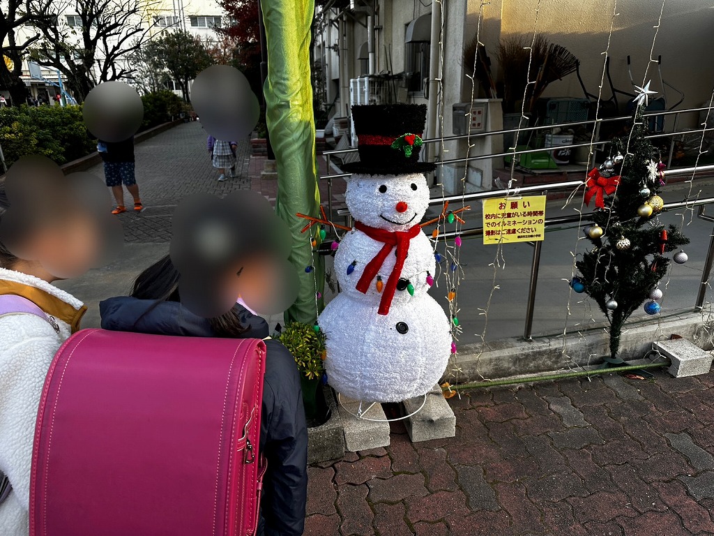 白幡小学校のイルミネーション