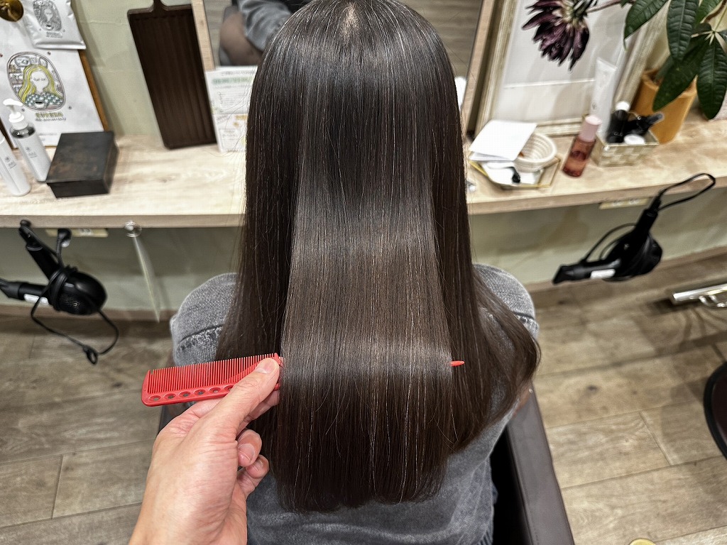 髪質改善アフター