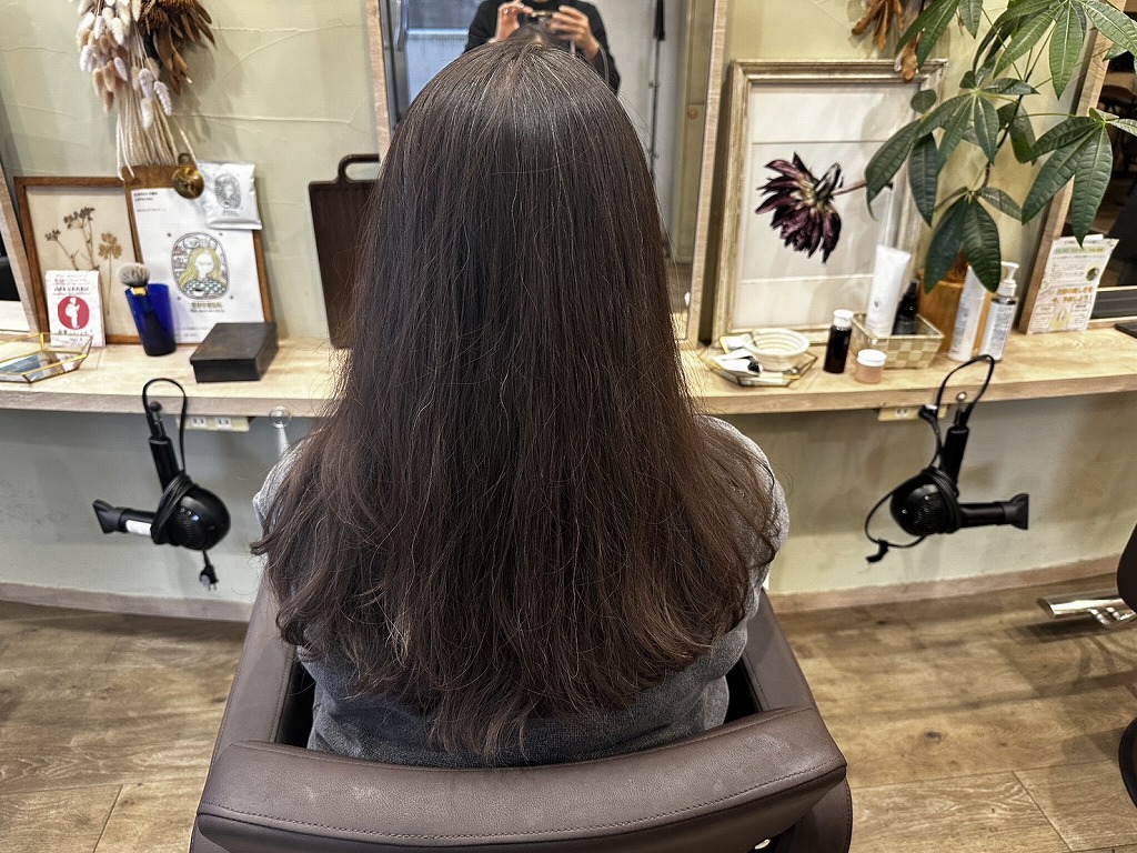 髪質改善ビフォー