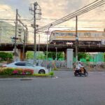 六角橋さんぽ_電車の高架