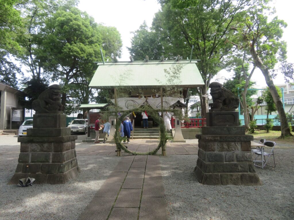 杉山大神「夏越大祓」神事の茅の輪